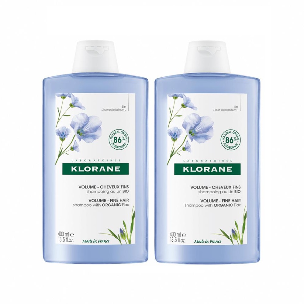 KLORANE 蔻蘿蘭 豐盈澎鬆洗髮精400mlx2入