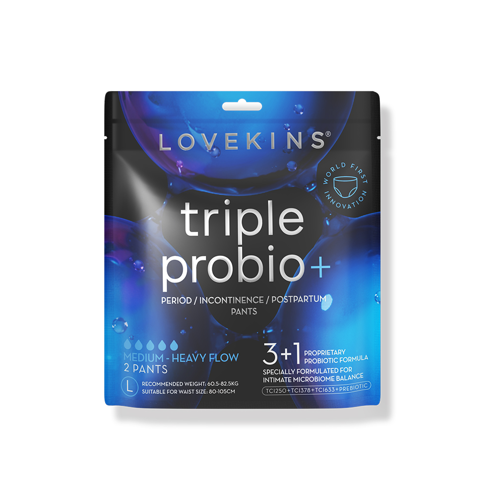 【Lovekins】Triple Probio 益菌安心褲/褲型衛生棉L號(2片*5包)|大江生活