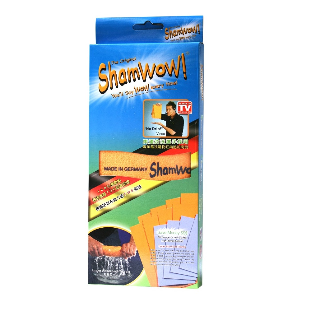 德國Shamwow！𦲷超吸水魔巾