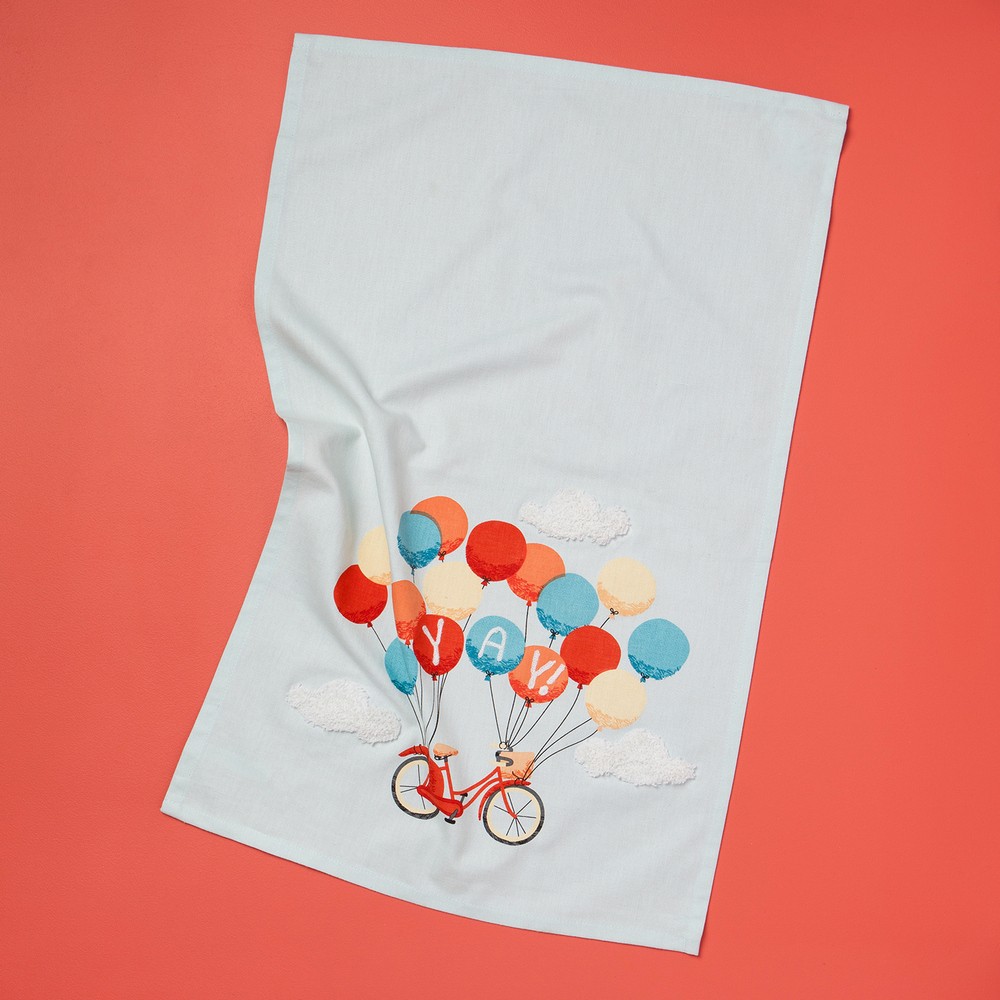 DANICA 加拿大 Jubilee純棉擦拭布(奇蹟單車71x46cm) / 廚房抹布 清潔布 擦拭布 茶巾