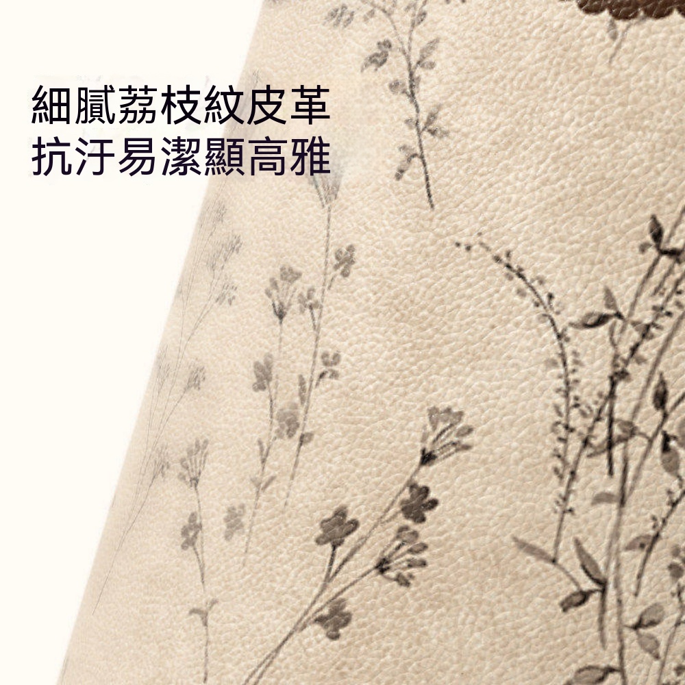 垃圾桶 碎花皮革 家用 客廳臥室 敞口式 大容量 圓筒式 大紙簍 銀圈 素蔓棲香