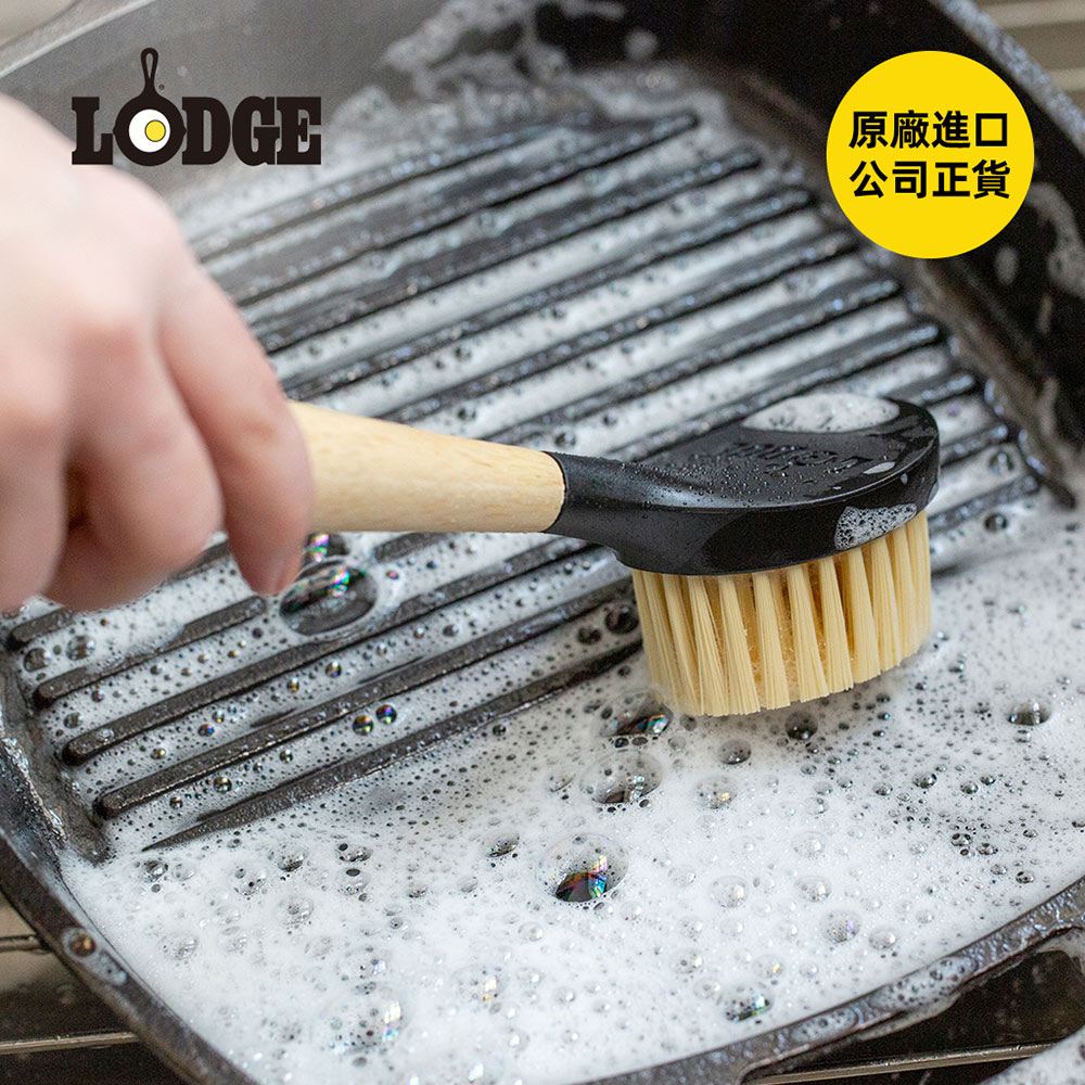 Lodge 【美國】天然木質長柄洗鍋刷 (SCRBRSH)