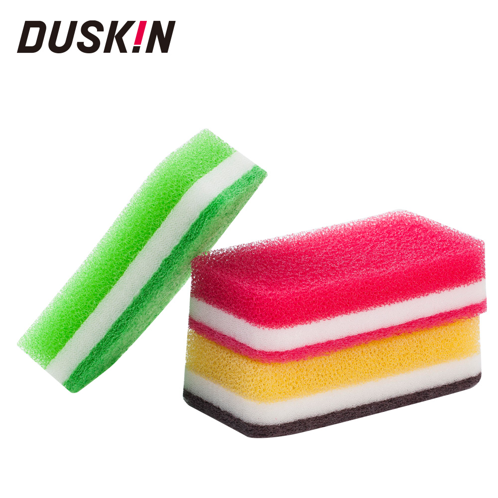 【日本DUSKIN】抗菌菜瓜布3入