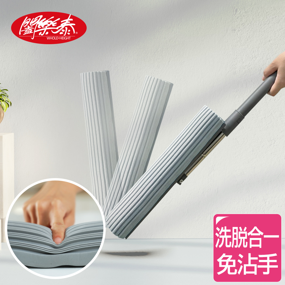 闔樂泰 免沾手高效膠棉拖-1桿1棉