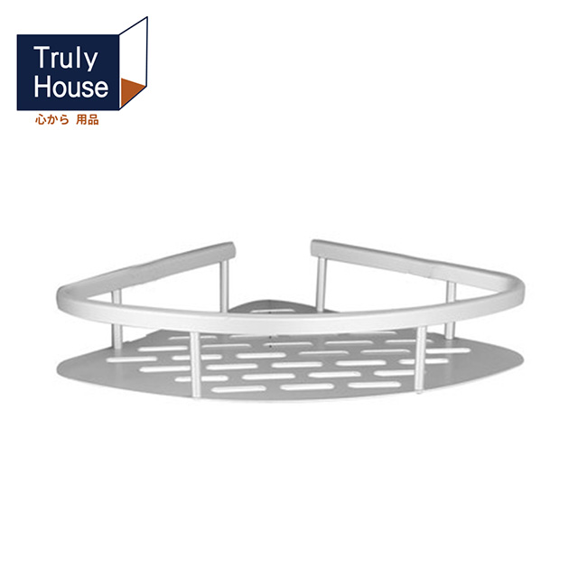 【Truly House 】免打孔三角扇形置物架轉角角落架無痕貼
