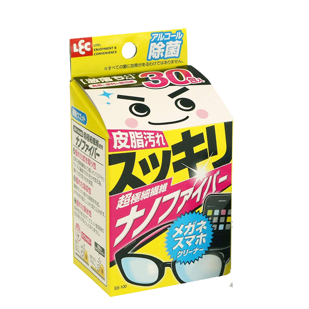 [日本LEC]激落眼鏡手機清潔巾30入 