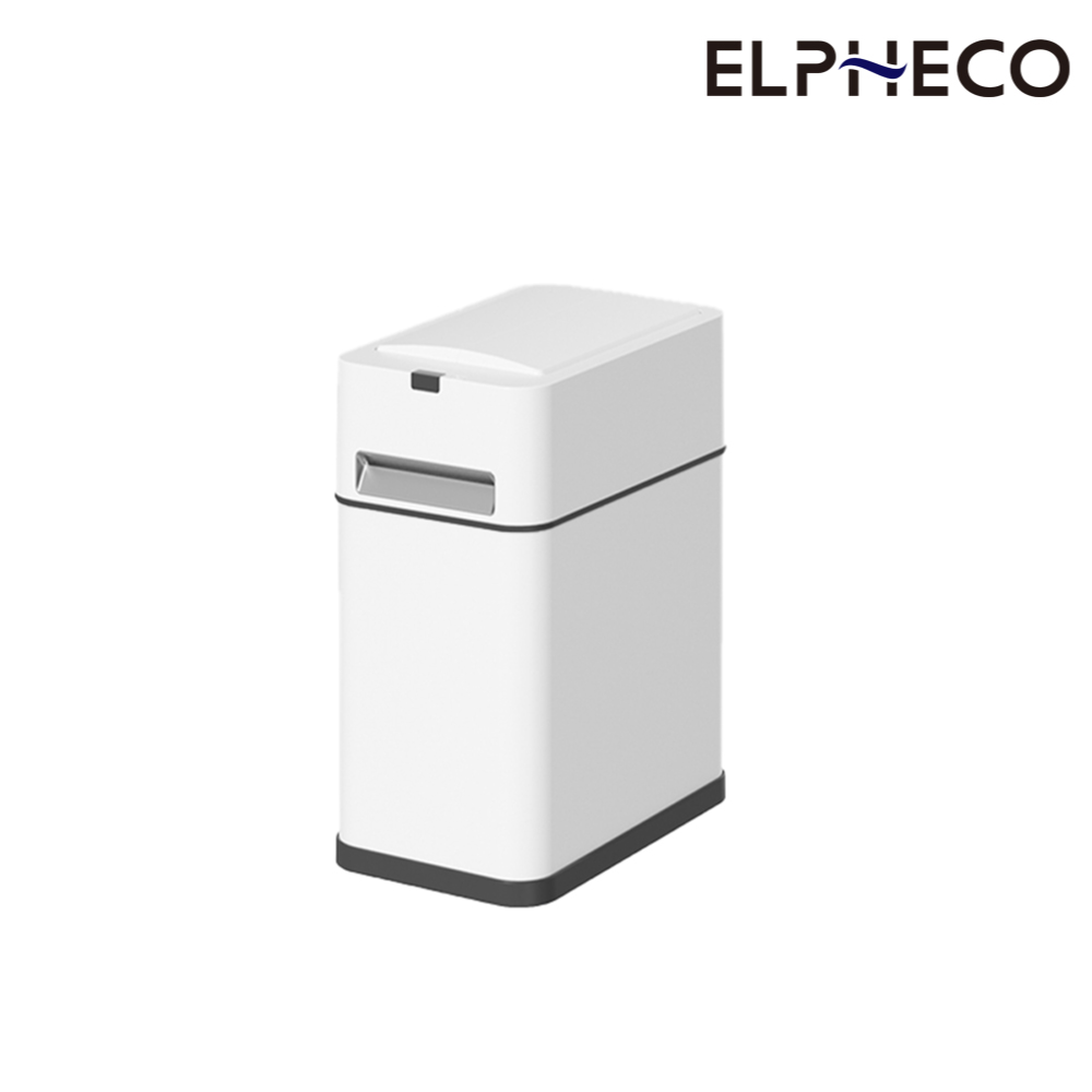 ELPHECO 小夜燈不鏽鋼雙開感應垃圾桶12L ELPH755D