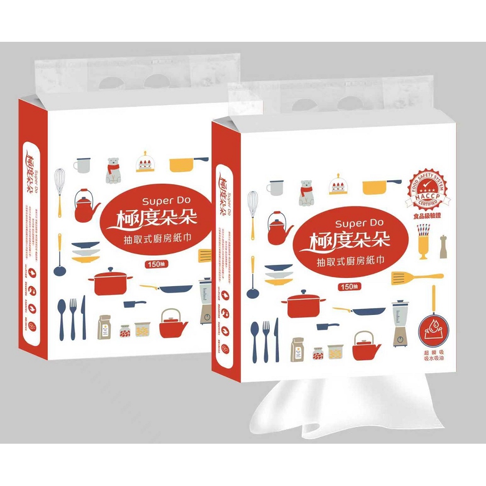 Super Do 極度朵朵 掛勾式底部抽抽取式廚紙150抽20包/箱