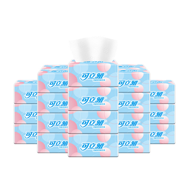 可立雅 柔感抽取衛生紙 100抽x20包x4串/箱