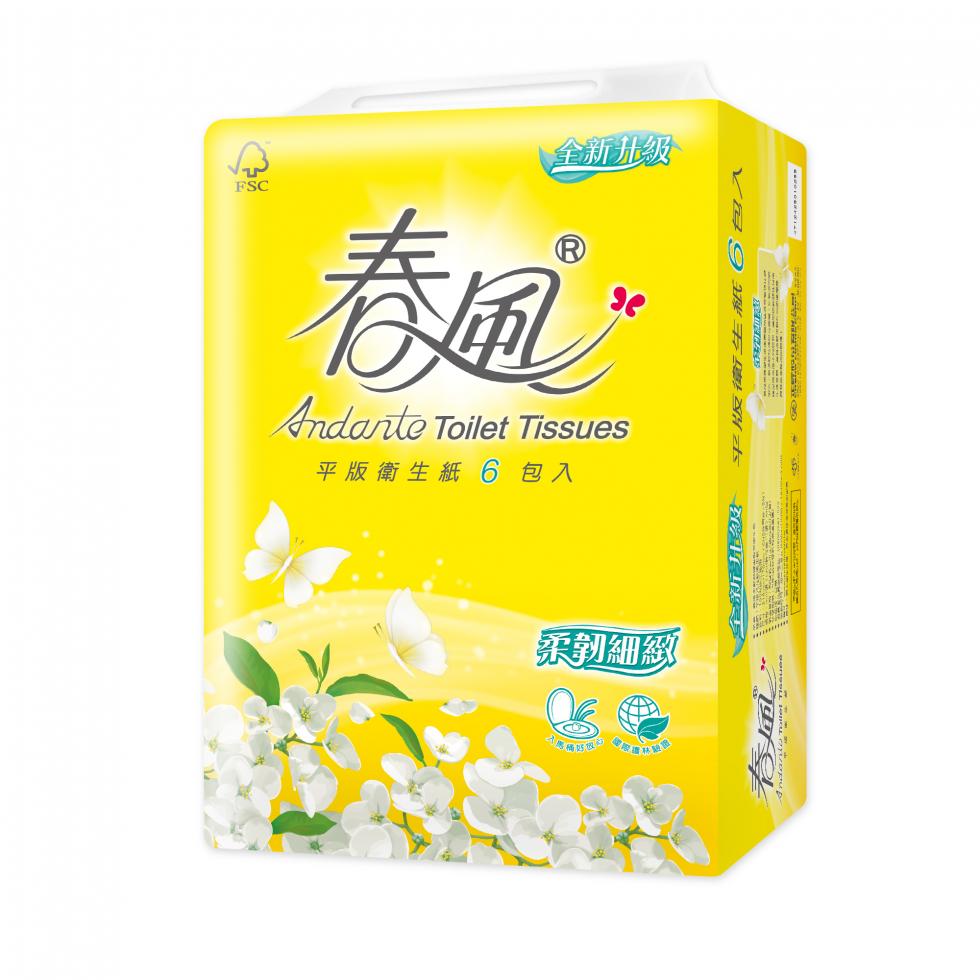 SILLACE 春風 平版衛生紙300張*6包*6串/箱