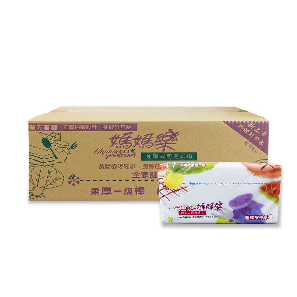 媽媽樂 廚房紙巾 抽取式 紙巾 一箱 20包入/80抽  共40包