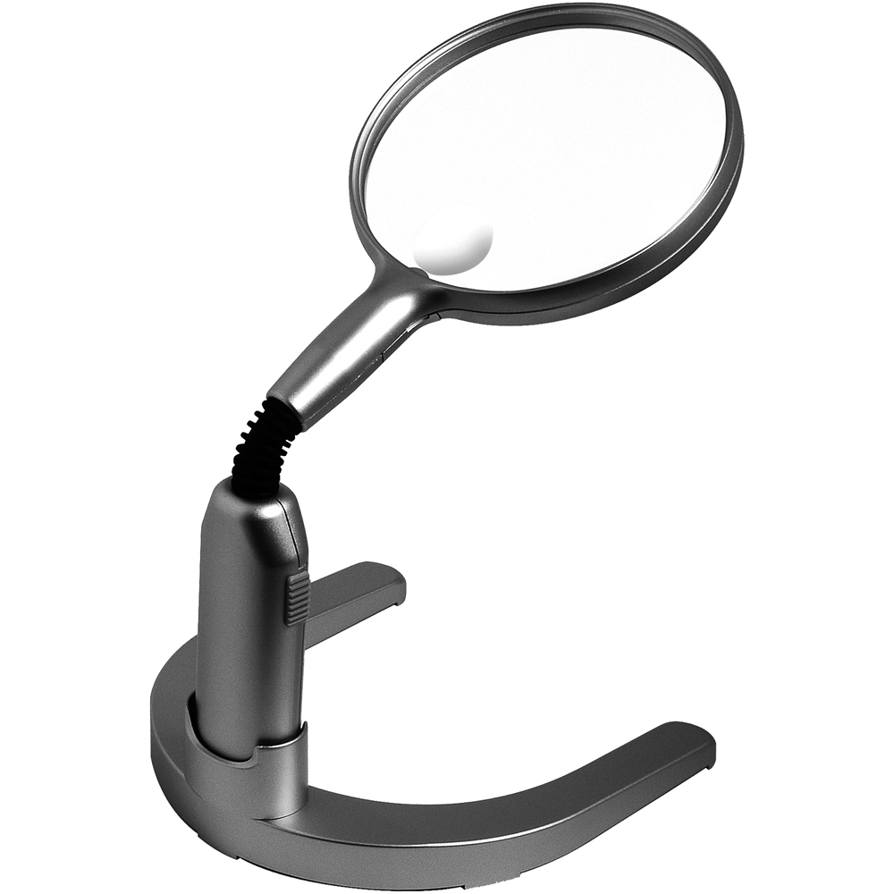 CARSON 美國 Lamp LED附座雙倍率放大鏡 / 物品觀察 老人閱讀 年長長者 輔助視力