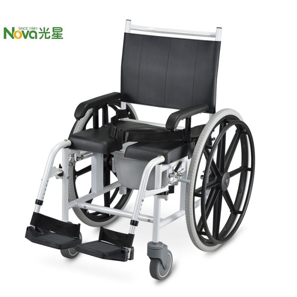 NOVA 光星 【便盆椅】AMiGO手推移位型 附輪洗澡馬桶椅
