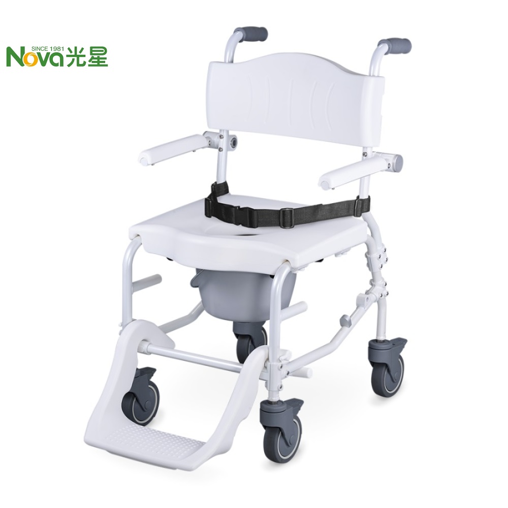 NOVA 光星 【便盆椅】AQUA介護移位型 附輪洗澡馬桶椅