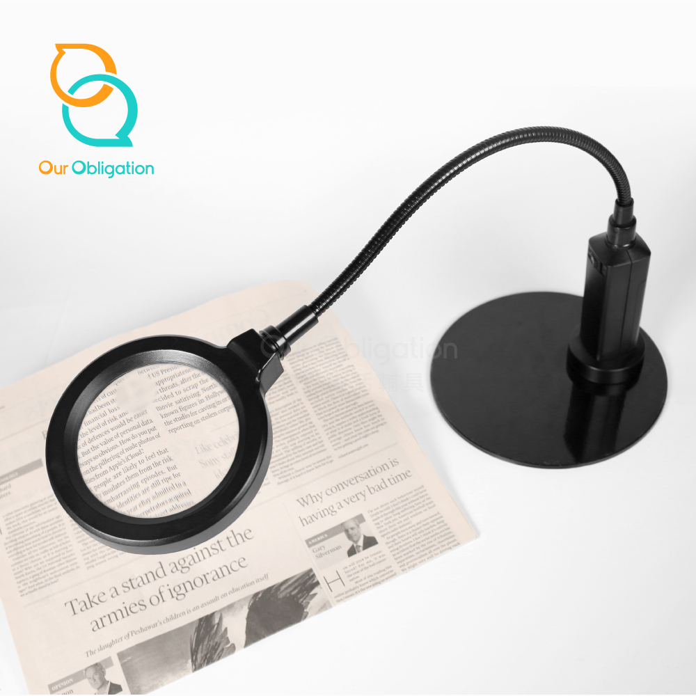 【OO生活輔具】桌上型燈光放大鏡
