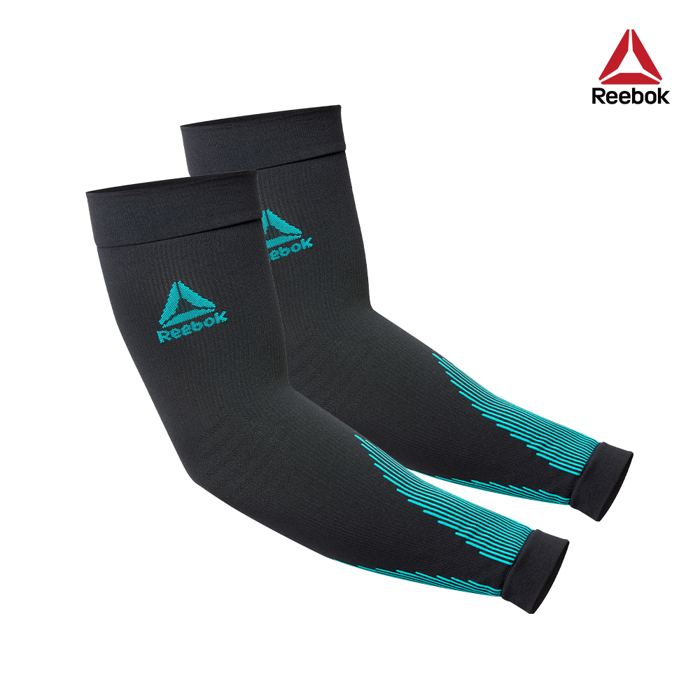 Reebok 銳步【福利品】針織高彈性袖套 (黑)