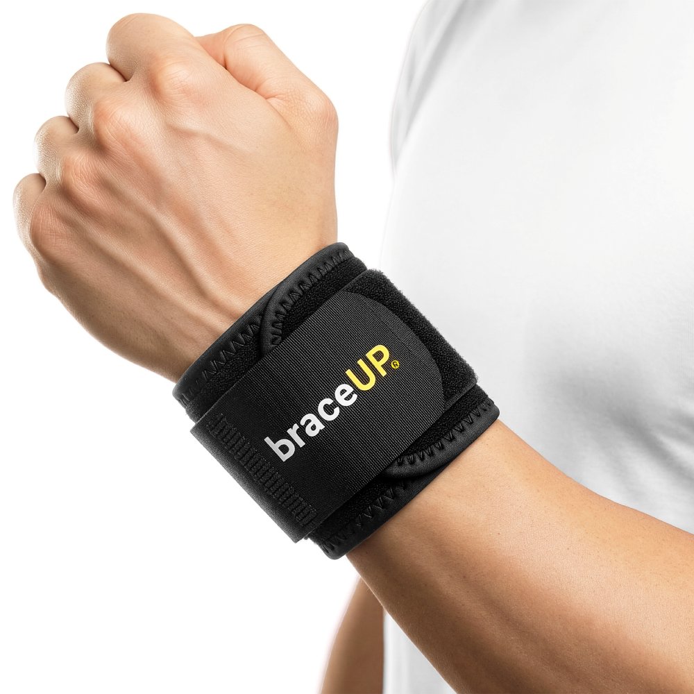BraceUP 美國設計 運動護手腕 雙重加壓護腕 手腕支撐帶 可調式護腕 健身重訓 羽球 網球 高爾夫 男女適用