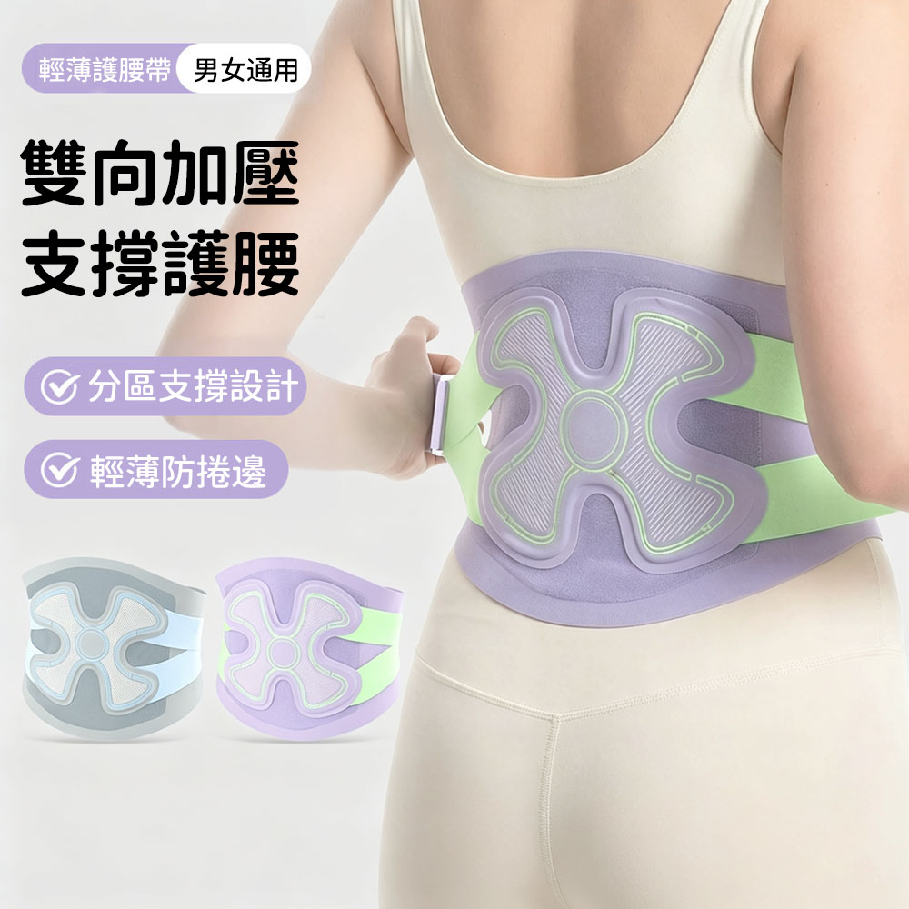 SUNORO 四季通用雙向支撐護腰帶 久坐腰托 可調節透氣束腰帶 腰部支撐保護 收腹帶 運動支撐
