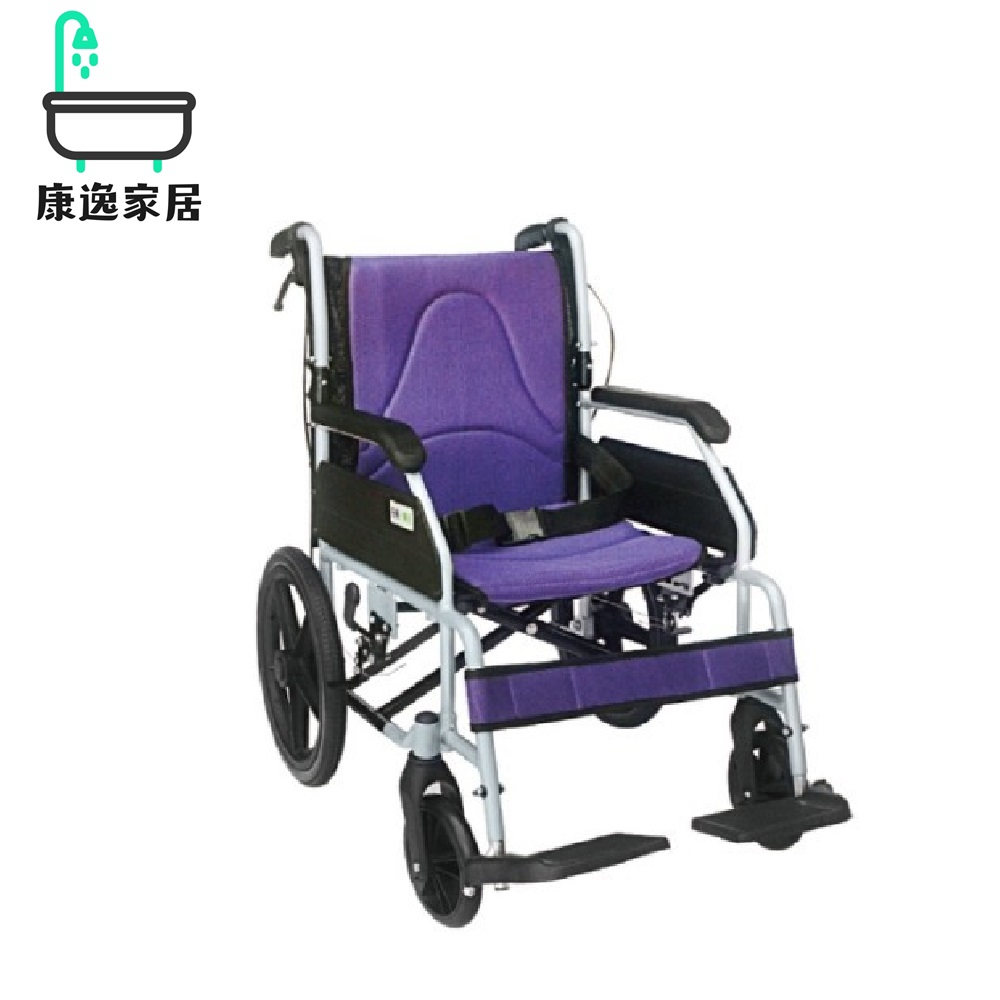 恆伸醫療器材 【輪椅】恆伸醫療 鋁製18吋固定手可拆腳折背看護輪椅B款