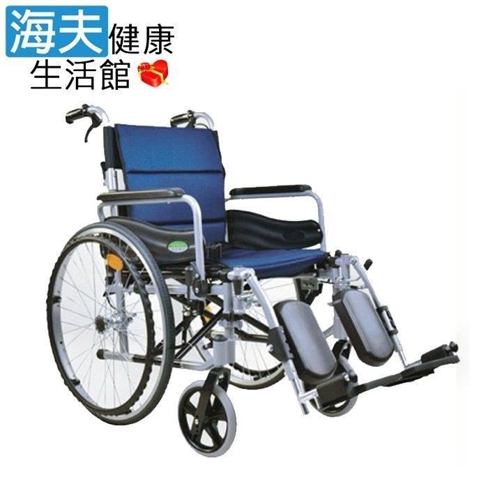 海夫健康生活館 頤辰醫療機械式輪 椅 24吋輪 椅B款附加A 鋁合金大輪骨科腳復健式(YC-925.2)