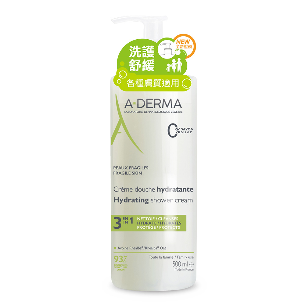 A-DERMA 艾芙美 燕麥柔膚泡沫凝膠500ml