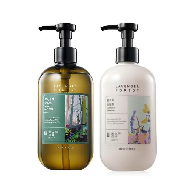 LAVENDER FOREST 薰衣草森林 薰衣草 / 沐光森林 沐浴露 350ml 2入任選