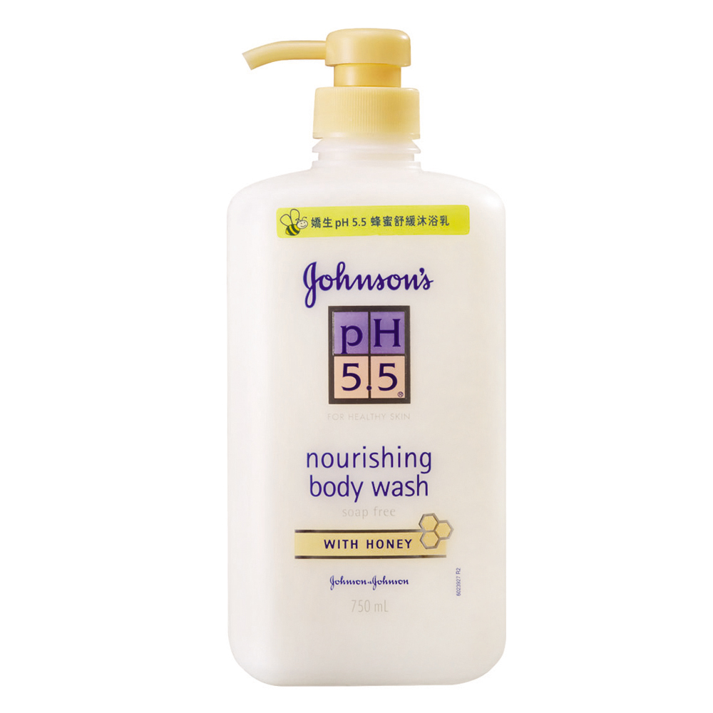 JOHNSONS 嬌生 pH5.5 蜂蜜舒緩沐浴乳750ml