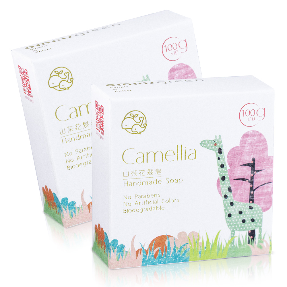 Omnisgreen 歐米綠 山茶花髮皂2入(中性混合肌洗髮適用)（其他規格）