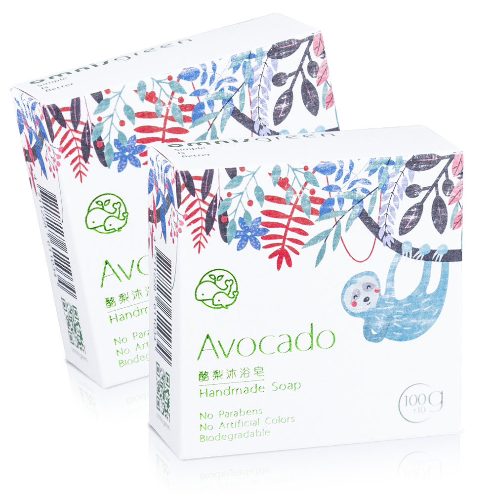 Omnisgreen 歐米綠 酪梨沐浴皂2入(乾性中性敏感肌適用)（其他規格）