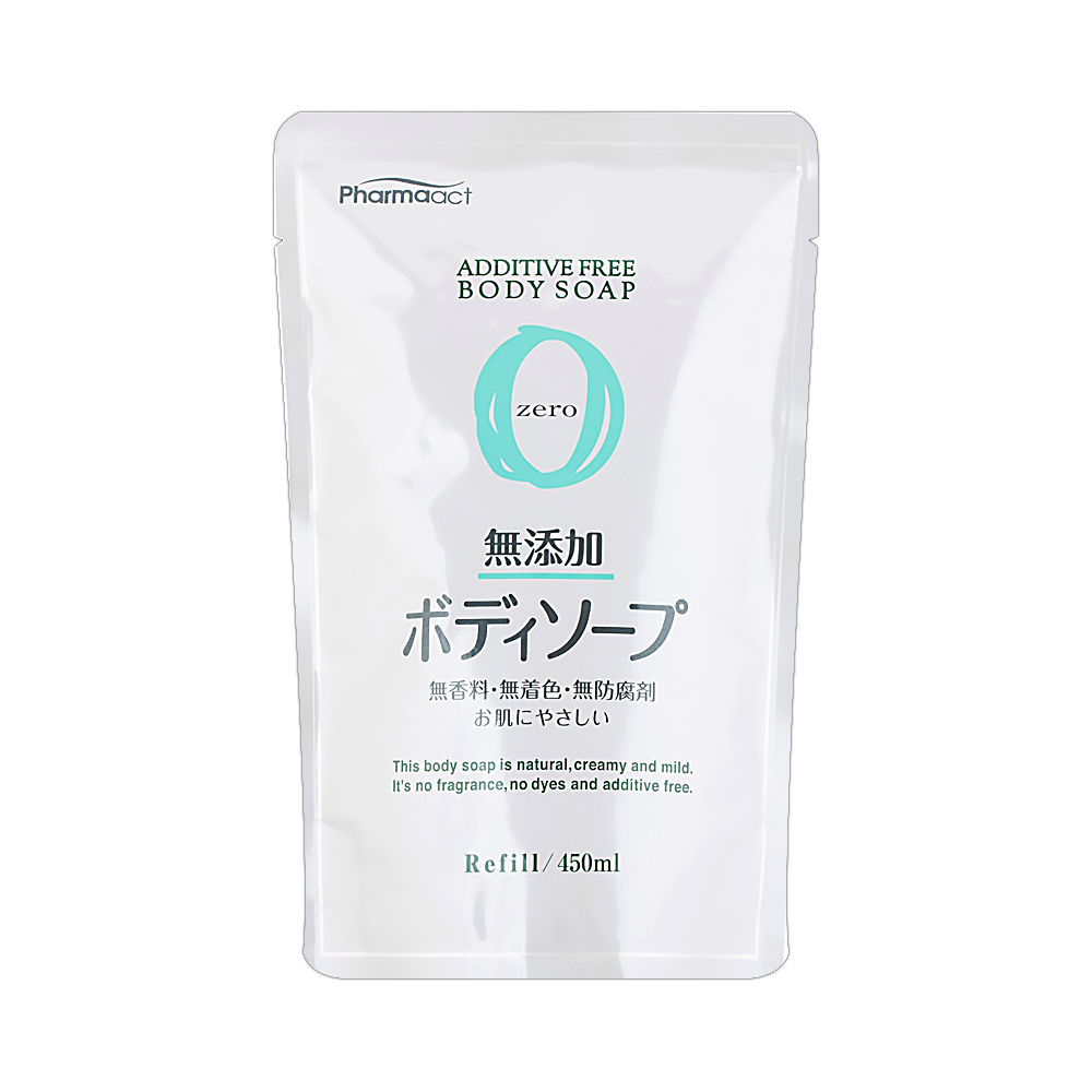 日本熊野 Zero無添加沐浴乳(補充包)450ml