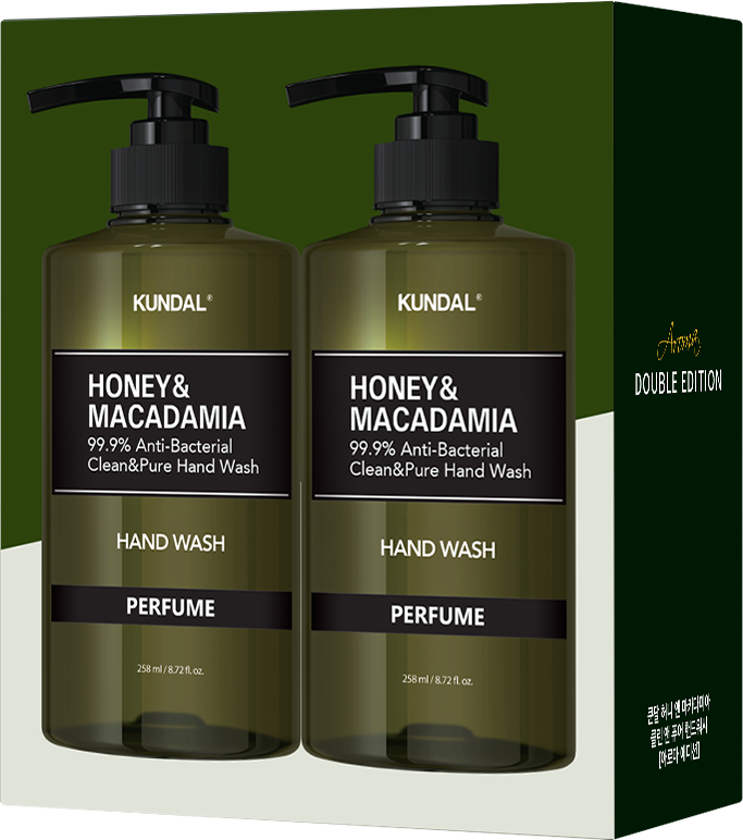 KUNDAL 昆黛爾 蜂蜜澳洲堅果抗菌洗手液258ml(2入/組)-茉莉木香