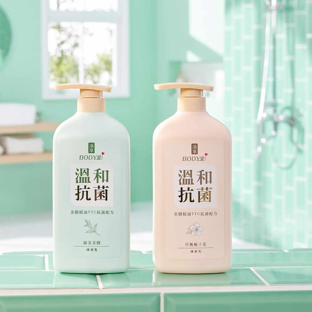 BODY愛抗菌沐浴乳(月桃梔子花/綠茶茶樹)-900g