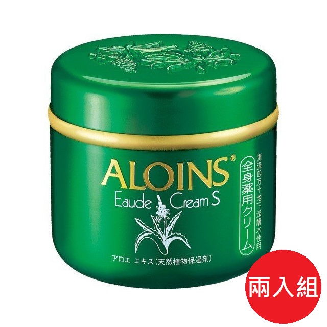 ALOINS 日本天然蘆薈乾裂保濕霜185g 兩入組