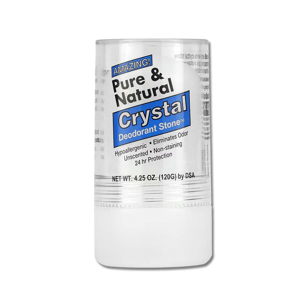 美國DSA-Pure&Natural身體淨味水晶礦物鹽固體除臭棒-無香藍標120g/大條（其他規格）
