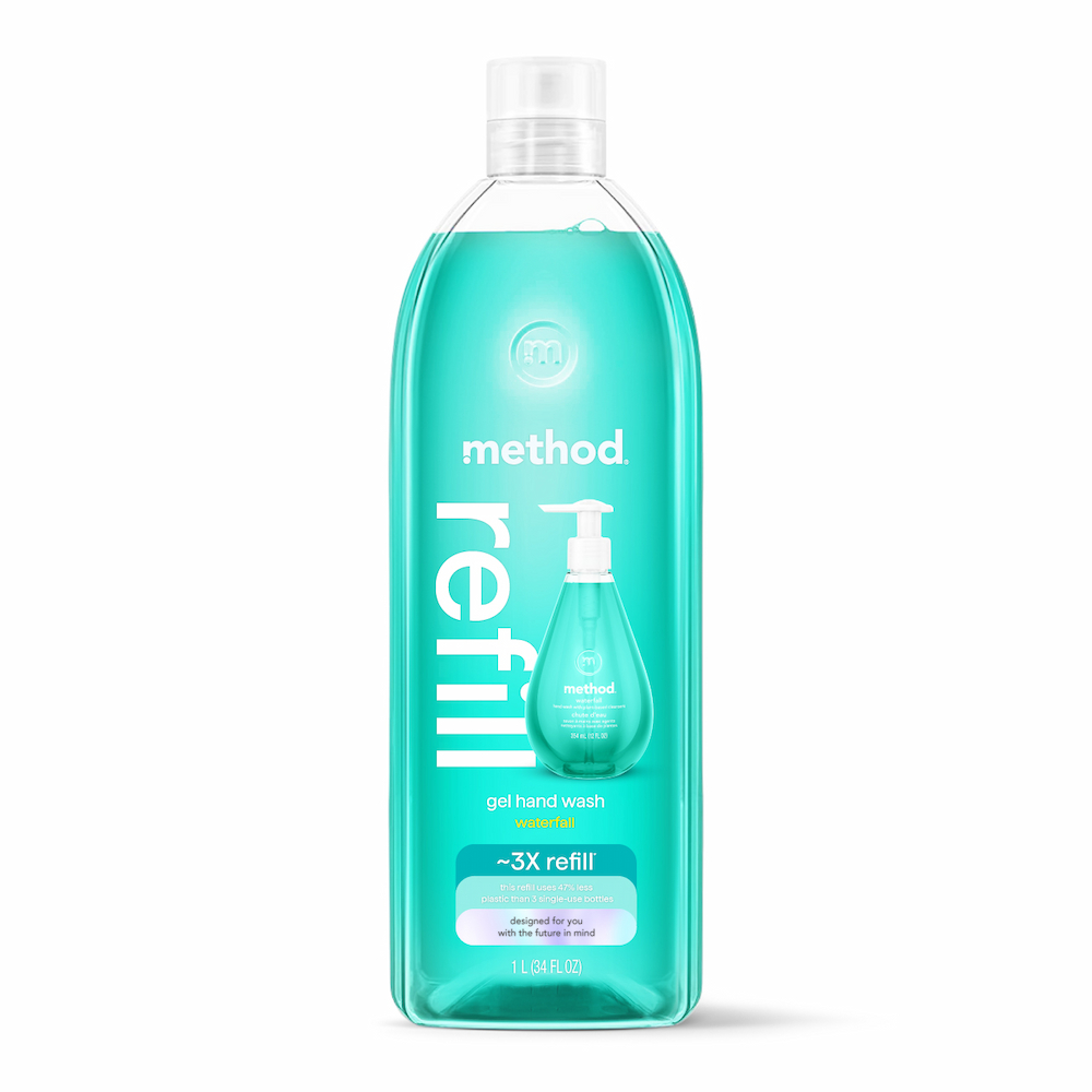 Method 美則 清泉洗手乳(補充瓶)1000ml 迷人香氛 蓮花 檀木香