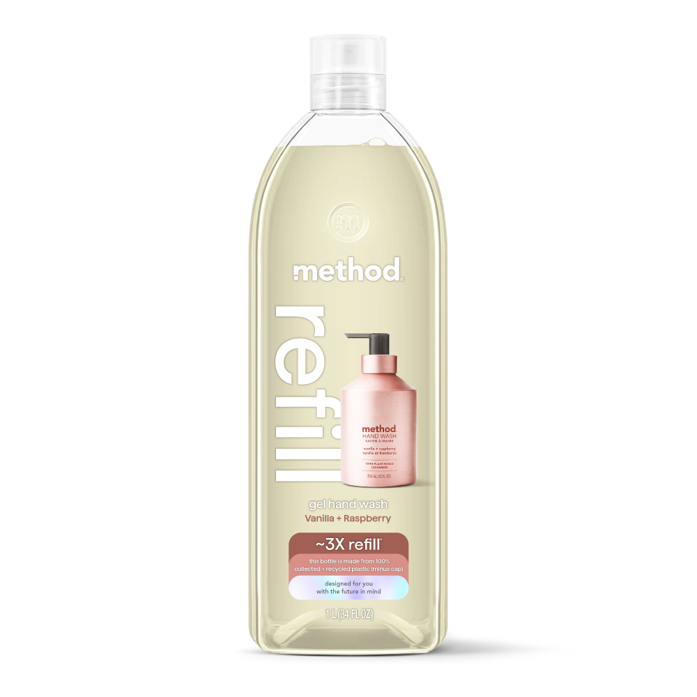 Method 美則 金緻洗手乳補充瓶  玫瑰金(香草覆盆子)1000ml