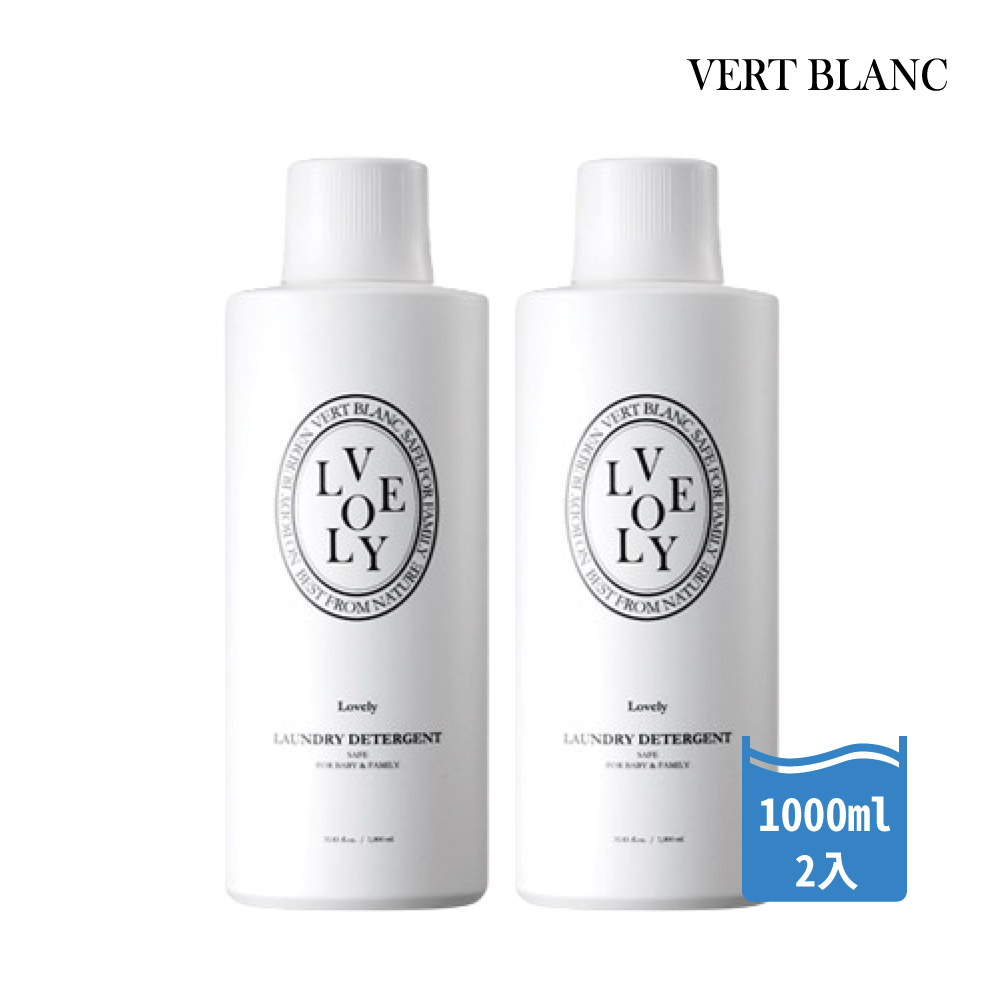VERTBLANC 韓國 寶寶天然衣物清潔液2入 (可愛花香1000ml)
