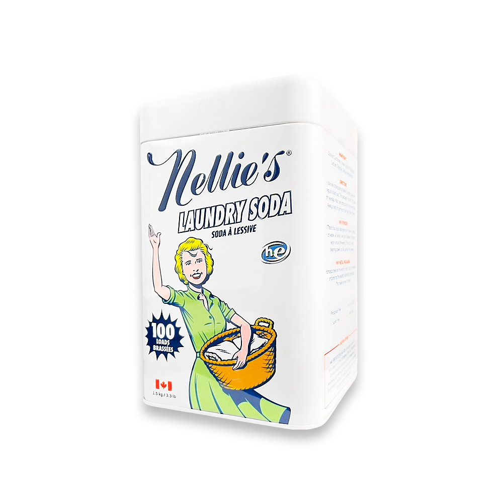 Nellies 加拿大復古鐵盒超濃縮洗衣粉1.5kg/超大罐(小蘇打粉,衣物清潔劑,洗衣機槽清潔粉,復古金屬罐可回收)