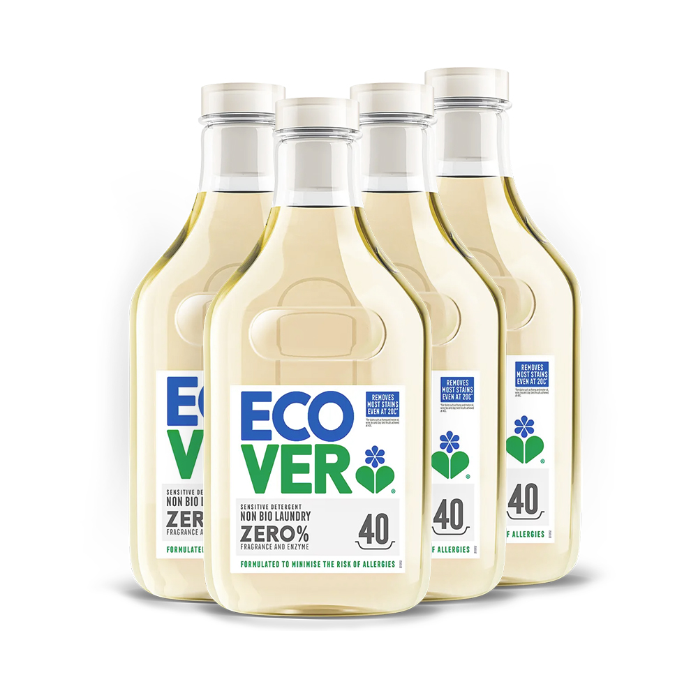 ECOVER 宜珂 無添加ZERO低敏洗衣精 1430mlx4入