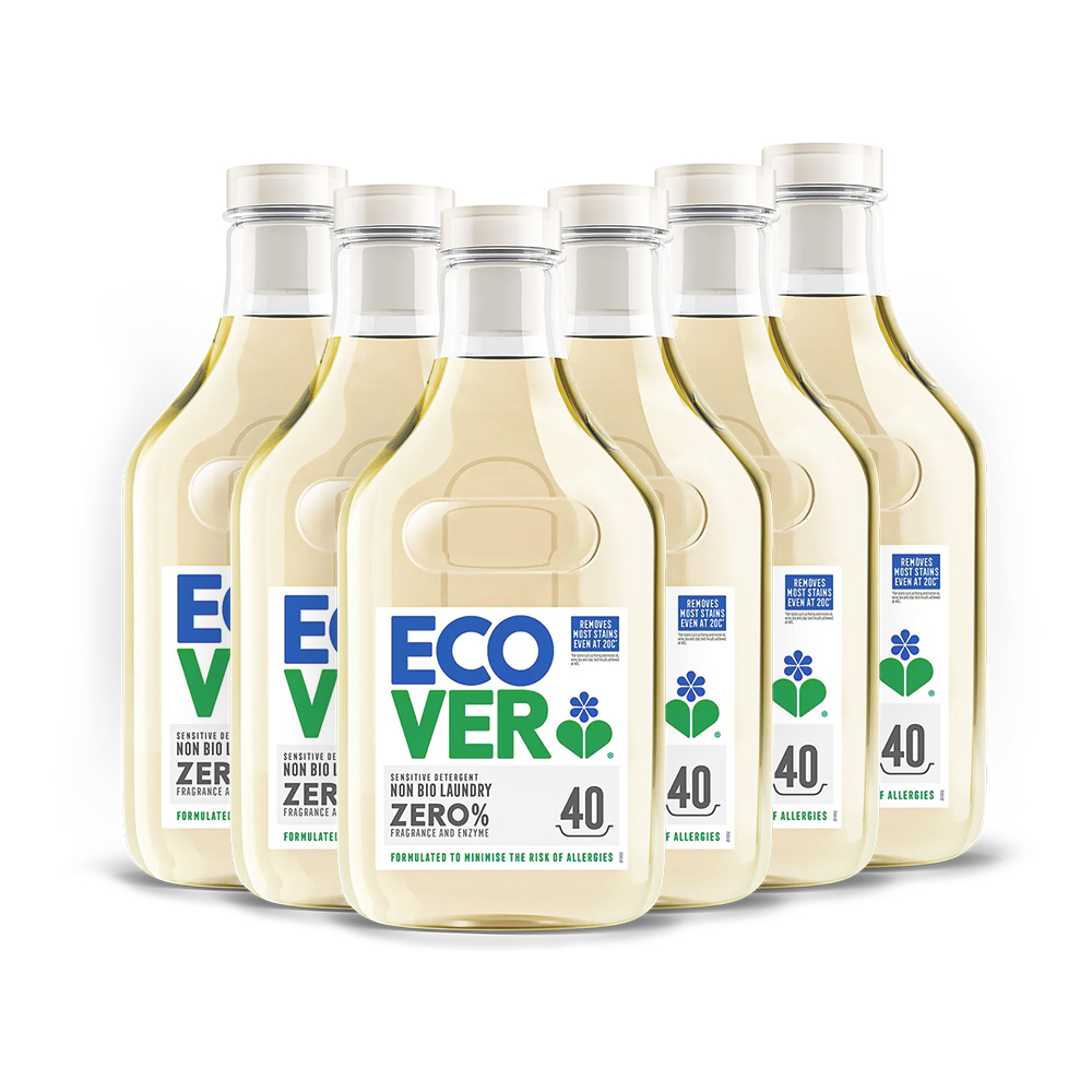 ECOVER 宜珂 無添加ZERO低敏洗衣精1430mlx6入