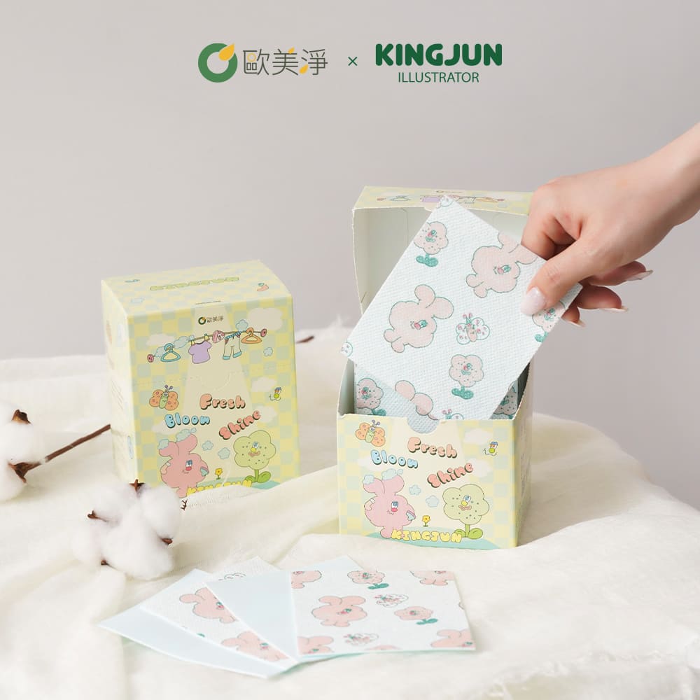 ohmagic 歐美淨 KINGJUN聯名款|五效合一洗衣片x1入(60片 防串染 洗淨力 SGS認證)