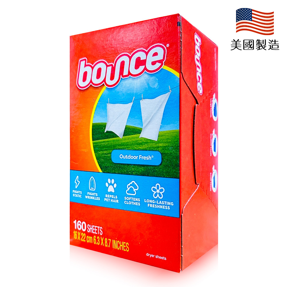 Bounce 烘衣柔軟片 160片