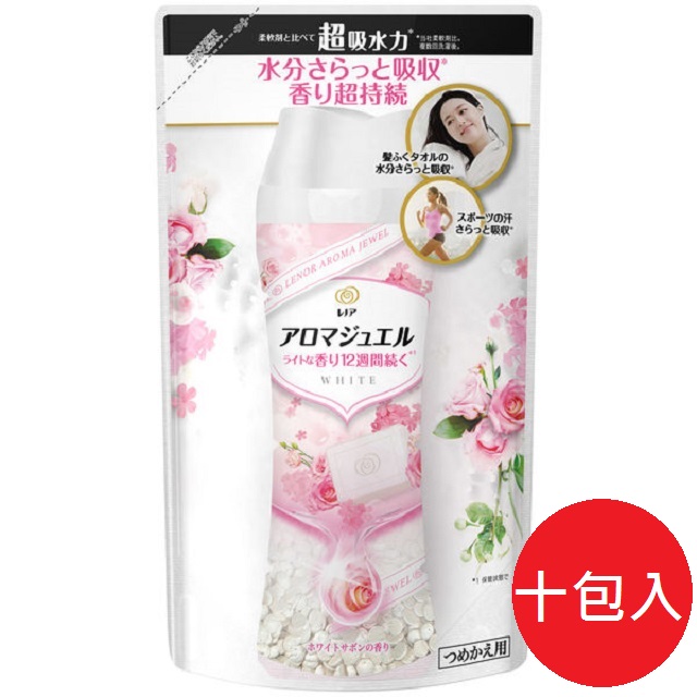 P&G 寶僑 日本 LENOR 柔順清香香香豆 皂香 補充包415ml*十入組