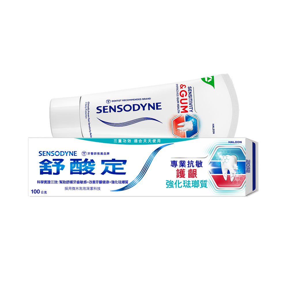 SENSODYNE 舒酸定 專業抗敏護齦強化琺瑯質牙膏100克 1入