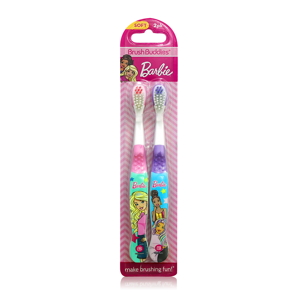 Barbie兒童牙刷2入