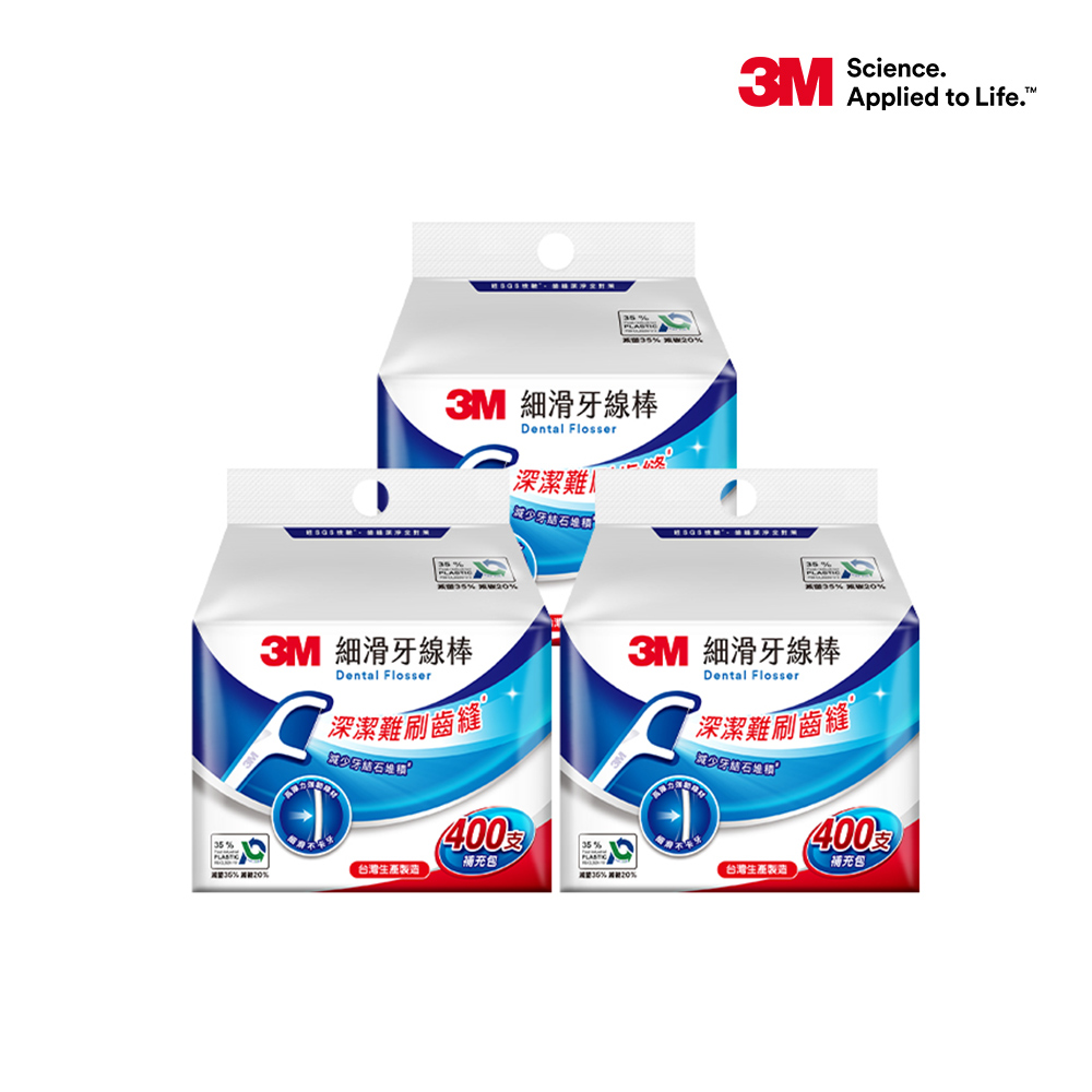 3M 細滑牙線棒補充包1200支_ECO包裝(箱購) - PChome 24h購物