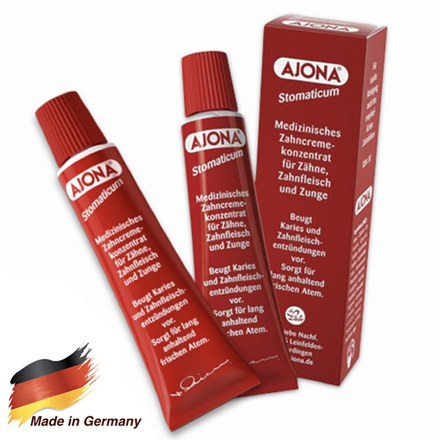 【德國原裝-AJONA】超濃縮草本護理牙膏25ml x2入