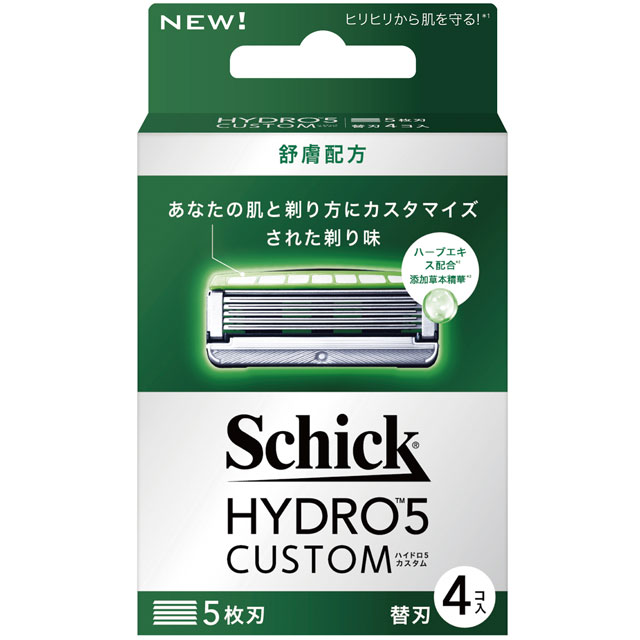 Schick 舒適 水次元5辨型 刮鬍刀片(舒膚配方) 4入