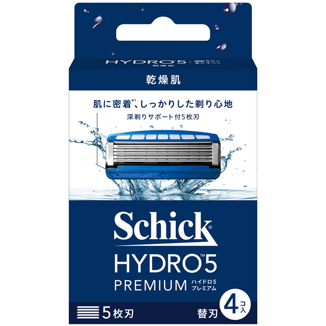 Schick 舒適 水次元5 PREMIUM 刮鬍刀片 4入