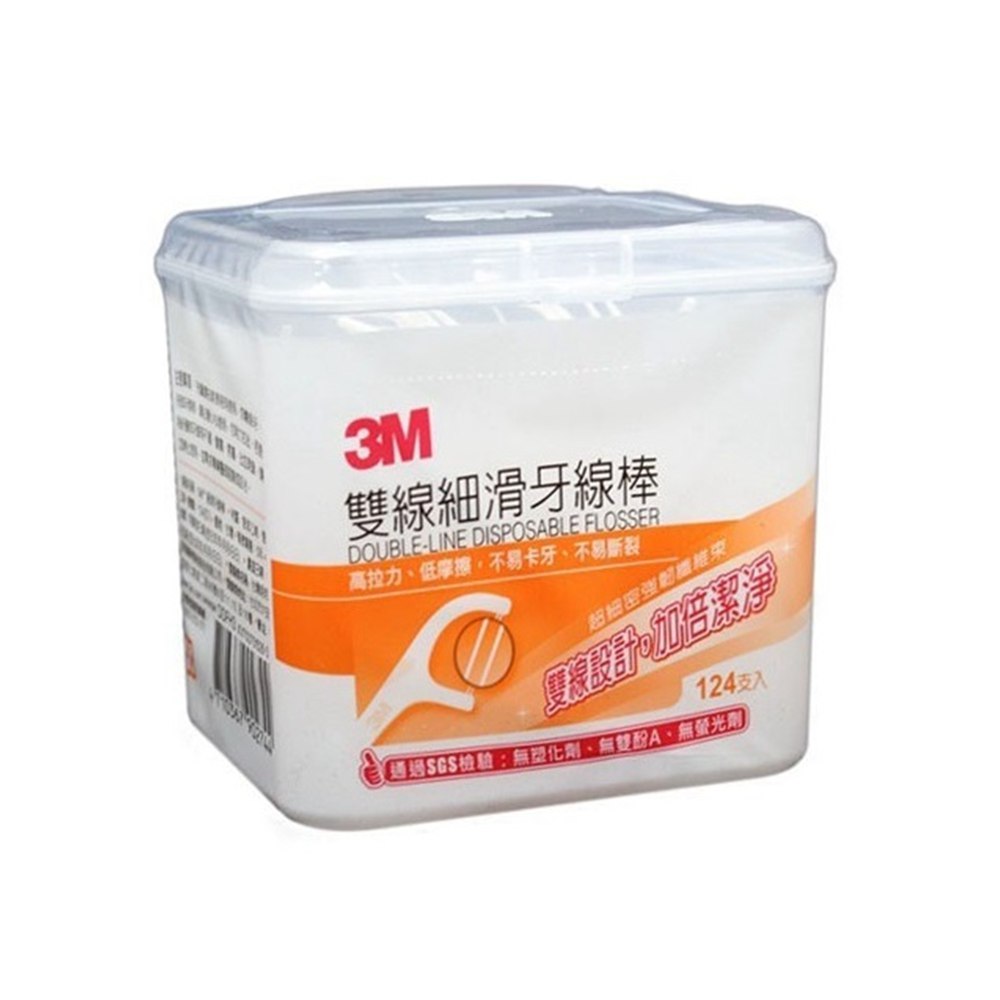 3M 雙線細滑牙線棒-盒裝